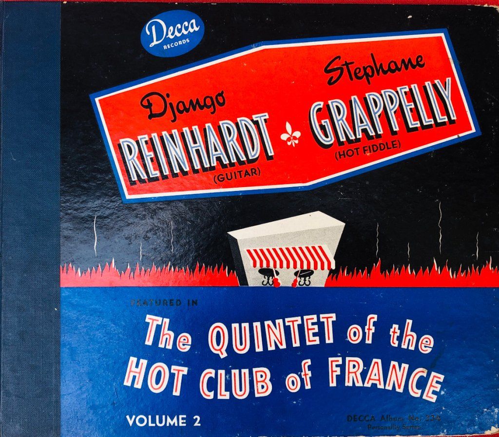 Ce coffret de rares Albums pressage mono de Django Reinhardt datant de 1943 ( The Quintet of the Hot Club of France Vol 2 )